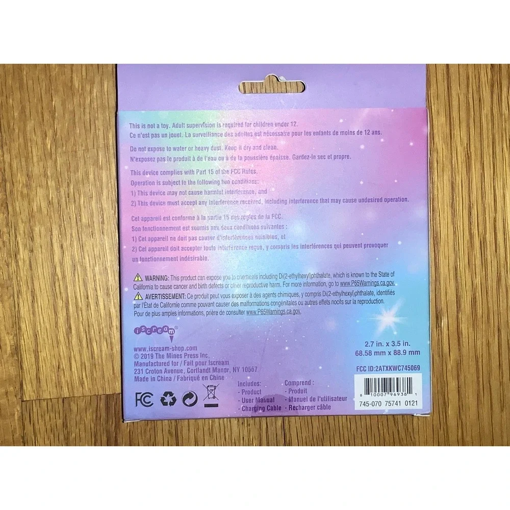 iScream Wireless‎ Charger Unicorn Rainbow Horn Design phone charger